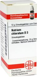NATRIUM CHLORATUM D 3 Globuli