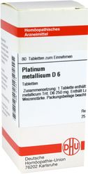 PLATINUM METALLICUM D 6 Tabletten