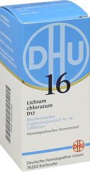 BIOCHEMIE DHU 16 Lithium chloratum D 12 Tabletten