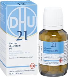 BIOCHEMIE DHU 21 Zincum chloratum D 6 Tabletten