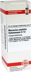 MERCURIUS SOLUBILIS Hahnemanni D 12 Dilution