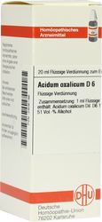 ACIDUM OXALICUM D 6 Dilution
