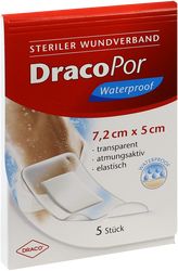 DRACOPOR waterproof Wundverband 5x7,2 cm steril