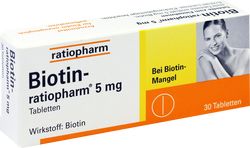 BIOTIN-RATIOPHARM 5 mg Tabletten