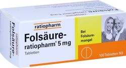 FOLSURE-RATIOPHARM 5 mg Tabletten