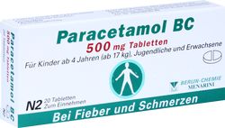 PARACETAMOL BC 500 mg Tabletten