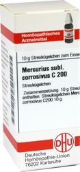MERCURIUS SUBLIMATUS corrosivus C 200 Globuli