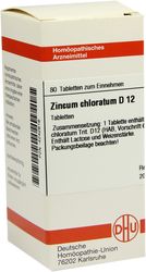 ZINCUM CHLORATUM D 12 Tabletten