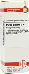 PANAX GINSENG D 4 Dilution