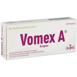 VOMEX A Dragees 50 mg berzogene Tabletten