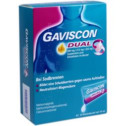 GAVISCON Dual 500mg/213mg/325mg Suspens.im Beutel