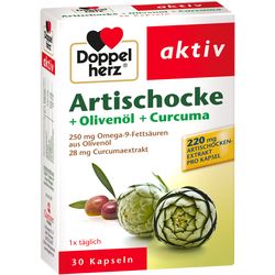 DOPPELHERZ Artischocke+Olivenl+Curcuma Kapseln