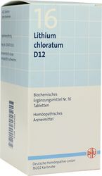 BIOCHEMIE DHU 16 Lithium chloratum D 12 Tabletten