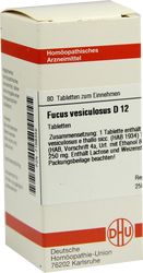 FUCUS VESICULOSUS D 12 Tabletten
