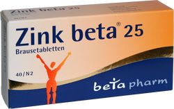 ZINK BETA 25 Brausetabletten