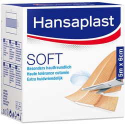 HANSAPLAST Soft Pflaster 6 cmx5 m Rolle