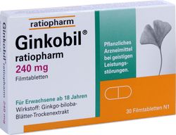 GINKOBIL-ratiopharm 240 mg Filmtabletten