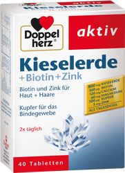 DOPPELHERZ Kieselerde+Biotin+Zink Tabletten