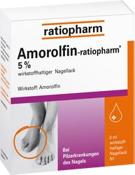 AMOROLFIN-ratiopharm 5% wirkstoffhalt.Nagellack