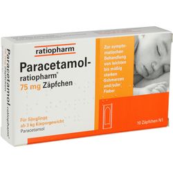 PARACETAMOL-ratiopharm 75 mg Zpfchen