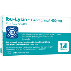 IBU-LYSIN 1A Pharma 400 mg Filmtabletten