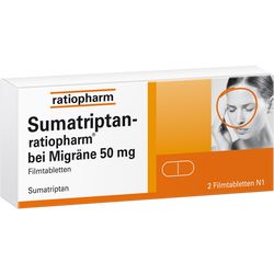 SUMATRIPTAN-ratiopharm bei Migrne 50 mg Filmtabl.