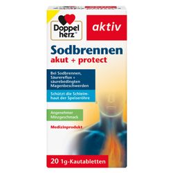 DOPPELHERZ Sodbrennen akut+protect Kautabletten