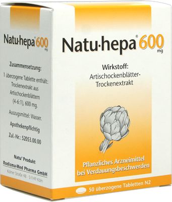 NATU HEPA 600 mg berzogene Tabletten