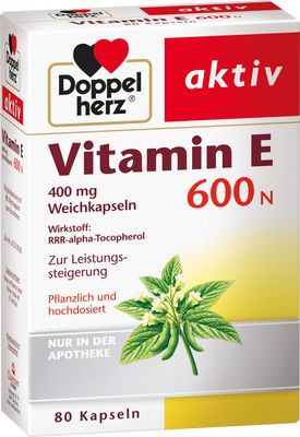 DOPPELHERZ Vitamin E 600 N Weichkapseln