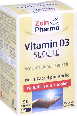 VITAMIN D3 5000 I.E. Wochendepot Kapseln