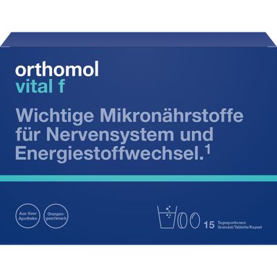 ORTHOMOL Vital F Granulat/Kap./Tabl.Kombip.15 Tage