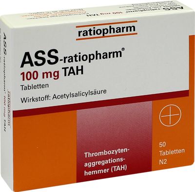 ASS-ratiopharm 100 mg TAH Tabletten