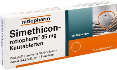 SIMETHICON-ratiopharm 85 mg Kautabletten