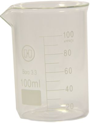 BECHERGLAS hitzebestndig 100 ml