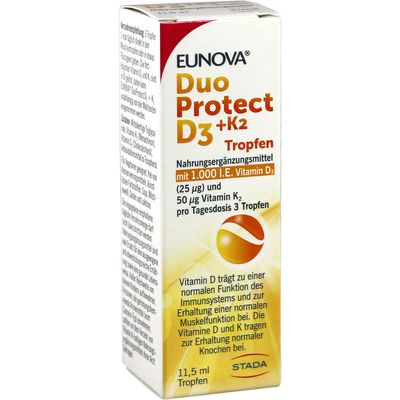 EUNOVA DuoProtect D3+K2 1000 I.E./50 g Tropfen