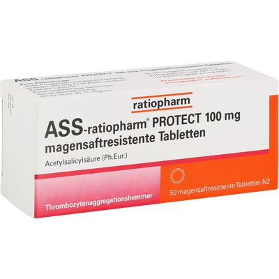 ASS-ratiopharm PROTECT 100 mg magensaftr.Tabletten