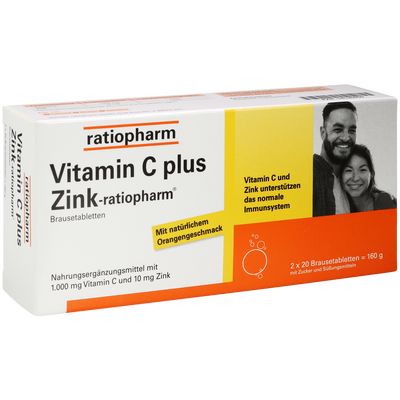 VITAMIN C PLUS Zink-ratiopharm Brausetabletten