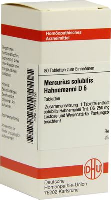 MERCURIUS SOLUBILIS Hahnemanni D 6 Tabletten