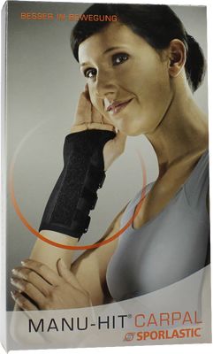 MANU-HIT CARPAL Orthese links Gr.M schwarz 07233