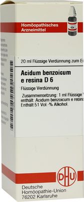 ACIDUM BENZOICUM E Resina D 6 Dilution