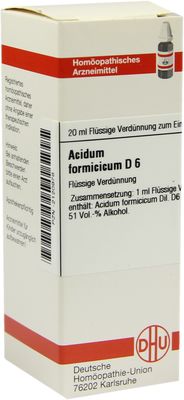 ACIDUM FORMICICUM D 6 Dilution