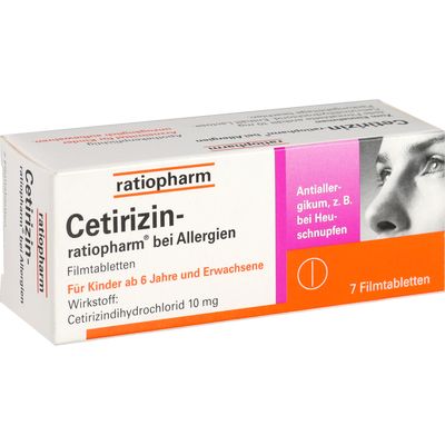 CETIRIZIN-ratiopharm bei Allergien 10 mg Filmtabl.