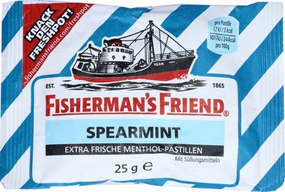 FISHERMANS FRIEND Spearmint ohne Zucker Pastillen