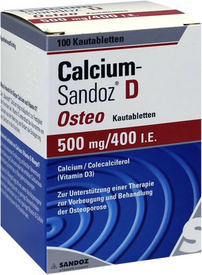 CALCIUM SANDOZ D Osteo 500 mg/400 I.E. Kautabl.