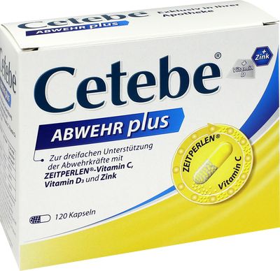 CETEBE ABWEHR plus Vitamin C+Vitamin D3+Zink Kaps.