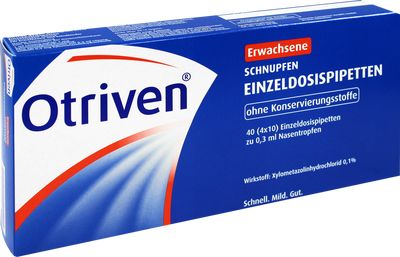 OTRIVEN 0,1% Nasentropfen Einzeldosispipetten