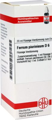 FERRUM PICRINICUM D 6 Dilution
