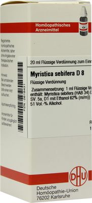 MYRISTICA SEBIFERA D 8 Dilution