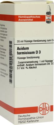 ACIDUM FORMICICUM D 3 Dilution