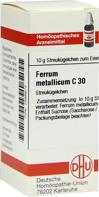 FERRUM METALLICUM C 30 Globuli